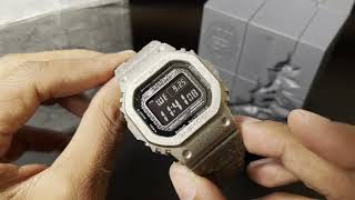 Unboxing and Review GShock Full Metal GMWB5000PS 40th Anniversary Recrystallised [upl. by Dilan723]