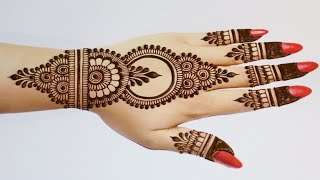 Easy Stylish Mehndi design for BackhandSimple Mehandi designMehandi ka designMehndi designsHenna [upl. by Aicilak]