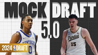 2024 NBA Mock Draft 50  The First Round [upl. by Fitzhugh]