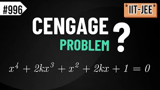 996 Jee maths problem based on quadratic equation  Cengage maths problem [upl. by Ecirpak471]