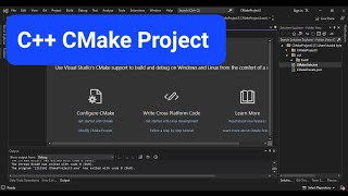 C CMake Project in Visual Studio 2022 Getting Started [upl. by Zetnod187]