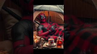 ⚔️ Deadpool be camping solo sippin’ that cozy tea while the rain’s pourin’ down [upl. by Nnayr]