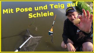 Angeln mit Teig und Pose auf Schleie und Karpfen am Dorfteich 🎣 [upl. by Nissy823]