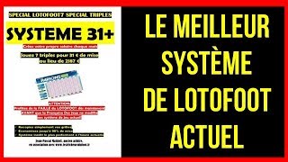 LOTOFOOT LE SYSTEME LE PLUS EFFICACE POUR GAGNER même si on y connait rien au foot [upl. by Raffin]