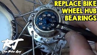 How To Replace Bike Wheel Hub Bearings [upl. by Maurene]