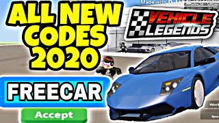 NEW VEHICLE LEGENDS CODES  Vehicle Legends Codes July 2020 [upl. by Dalis758]