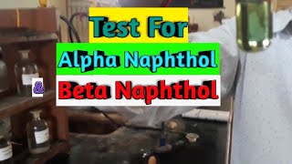 Test for Alphanaphthol amp Betanaphthol  Organic Qualitative Analysis [upl. by Yerffej]