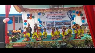 Tari Dindinbadindin kelas 1 sdn06kotabengkulu dalam rangka perpisahan kelas 6 [upl. by Ahsiekrats]