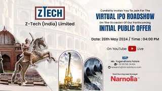 IPO Meet  Ztech India Limited [upl. by Hajar869]