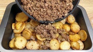 einfaches und schnelles Rezept Kartoffeln mit Hackfleisch erfreuen die ganze Familie [upl. by Dadinirt73]