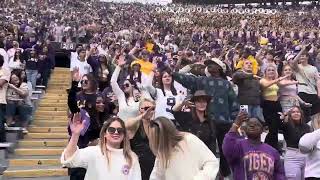 LSU band plays Right Above It and STTDB for LSUfootball 4230 win over Texas AampM 11252023 [upl. by Parrie]