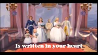 written in your heart Karaokebarbie the princess and the pauper [upl. by Bonaparte]