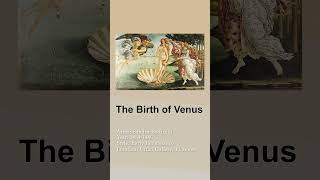 The Birth of Venus artist drawing artwork Sandro Botticelli renaissance painting [upl. by Banna170]