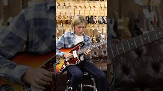 12yearsold Saxon Weiss jamming with Ben Worsley at NormansRareGuitars 🔥🔥🔥 [upl. by Rocky]