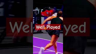 Well Played Sabalenka  Paolini tennis sports highlights shorts [upl. by Marrin690]