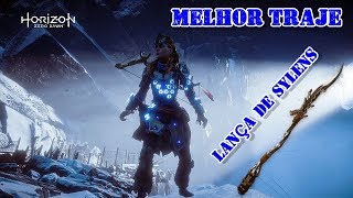 HORIZON ZERO DAWN  Melhor lança e traje do jogo Área secreta  Tecelã escudeira [upl. by Bryana]