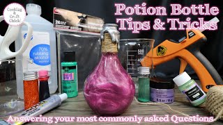 Potion Bottle Tips and Tricks  Easy Prop Potions  Harry Potter  Halloween  Color Changing Potion [upl. by Htidirem]