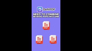 Need to combine several PDFs into one but don’t know how deftpdf shorts [upl. by Hoffman160]