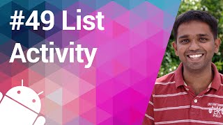 Android Tutorial 49  Transitioning to the ListActivity [upl. by Hanafee395]