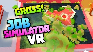 BAD CHEF VOMITS ON CUSTOMERS LUNCH  Job Simulator VR Gameplay  VR HTC Vive Gameplay [upl. by Nerradal678]