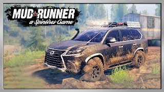 Hành Trình Lái Lexus LX 570 Về Quê Ngày Mưa  Spintires [upl. by Enimassej]