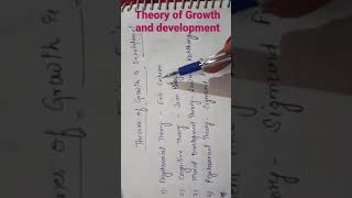 Theories of Growth and Development [upl. by Ahseyd]