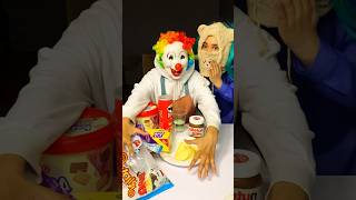 English or Spanish clown edition ⁉️👻🤣 shorts ytshorts comedy tiktok viral food [upl. by Nagiam864]