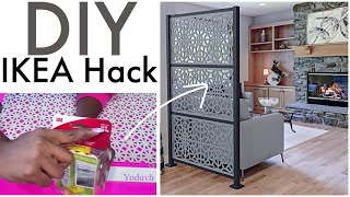 NEW Renter Friendly IKEA HACK ROOM DIVIDERS USING THIS SIMPLE ITEM [upl. by Yenaffit89]