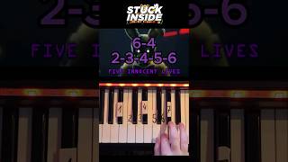 Stuck Inside FNAF Song Piano Tutorial shorts [upl. by Naghem]