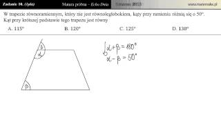 Zadanie 10  Matura próbna 05032013 Echo Dnia [upl. by Wallache]