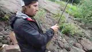 Hardcore in Gaula fly fishing atlantic salmon Fly fishing Gaula [upl. by Nevyar]