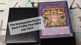 The Unstoppable Exodia Incarnate Deck Profile Post INFO July 2024 [upl. by Morrie773]