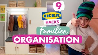 9 IKEA Hacks  Familienleben organisieren  Tipps amp Tricks  Familiengarderobe DIY  mamiblock [upl. by Mcgrath832]