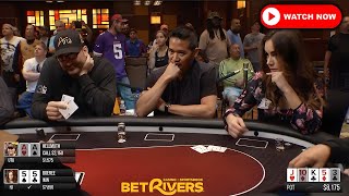 Phil Hellmuth Liv Boeree Maria Ho Phil Laak  High Stakes Poker Livestream Cash  Las Vegas NV [upl. by Jegar]