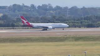 Qantas Ferry Flight departs Brisbane  A330200 [upl. by Hakim]