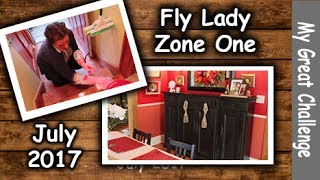 FlyLady Cleaning  Zone 1  July 2017 [upl. by Nnaeiram]