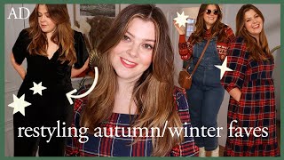 restyling autumnwinter wardrobe faves  joanie clothing midsize outfit ideas [upl. by Aip158]