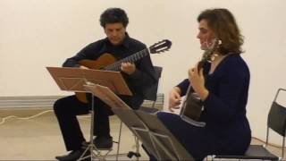 Antonio Vivaldi AndanteClassical Guitar LiveEvangelos Boudounis Maro Razi [upl. by Ainej]