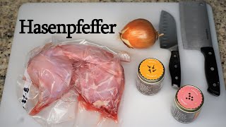 Making Hasenpfeffer Rabbit Stew Carnivore [upl. by Uhile217]