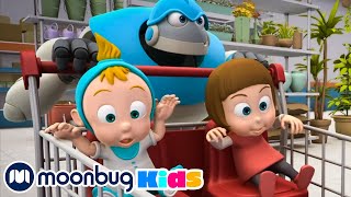 Baby Racer  ARPO The Robot  Kids Cartoons amp Nursery Rhymes  Moonbug Kids [upl. by Laural]