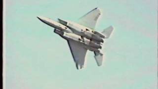 1986 Cleveland National Air Show F15 Eagle demonstration [upl. by Blackman859]