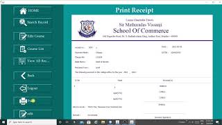 Part19 JAVAFees Management System  How to print the jpanel in java Netbeans Unique Developer [upl. by Gregson]