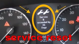 Mercedes oil service interval reset service A service B [upl. by Etirugram]