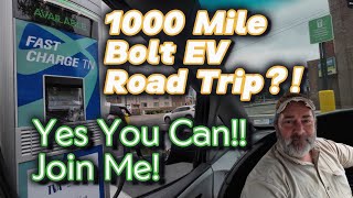 1000 Mile Chevy Bolt EV Road Trip Can it be done YES [upl. by Yecak]