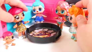 Custom Surprise Dolls Play at Barbie Camper Mobile with Unicorn Lil Sisters  Customized DIY [upl. by Ybrad969]