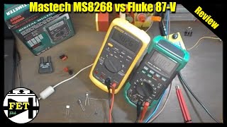 Mastech MS8268 vs Fluke 87V review and test [upl. by Shelah174]