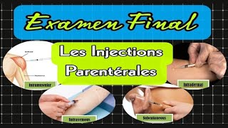 Les injections parentérales  intramusculaireintraveineusesintradermiquesouscutanée [upl. by Odlavu]