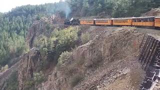 Making the Corner on the Durango and Silverton [upl. by Tacye]