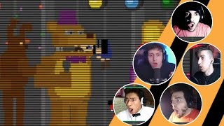 Youtubers Reaccionan a la Mordida del 83  Five Nights at Freddys 4 [upl. by Folger47]