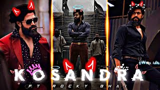 KOSANDRA  ROCKY BHAI EDIT  Ft yash  yash edit  rocky bhai revenge to adheera 😎 KGF2 status [upl. by Guy30]